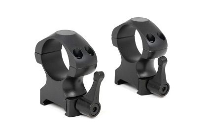 Кольца ARKON 25,4 мм быстросъемные на weaver, стальные, средние