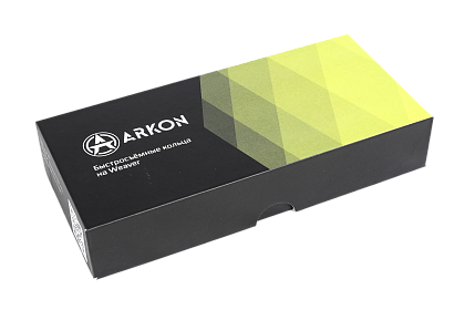 Кольца ARKON 34 мм быстросъемные на weaver, низкие